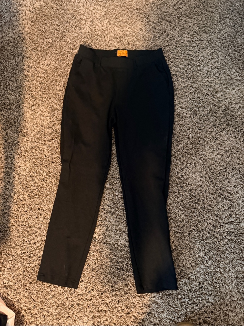 Black pull on dress pants